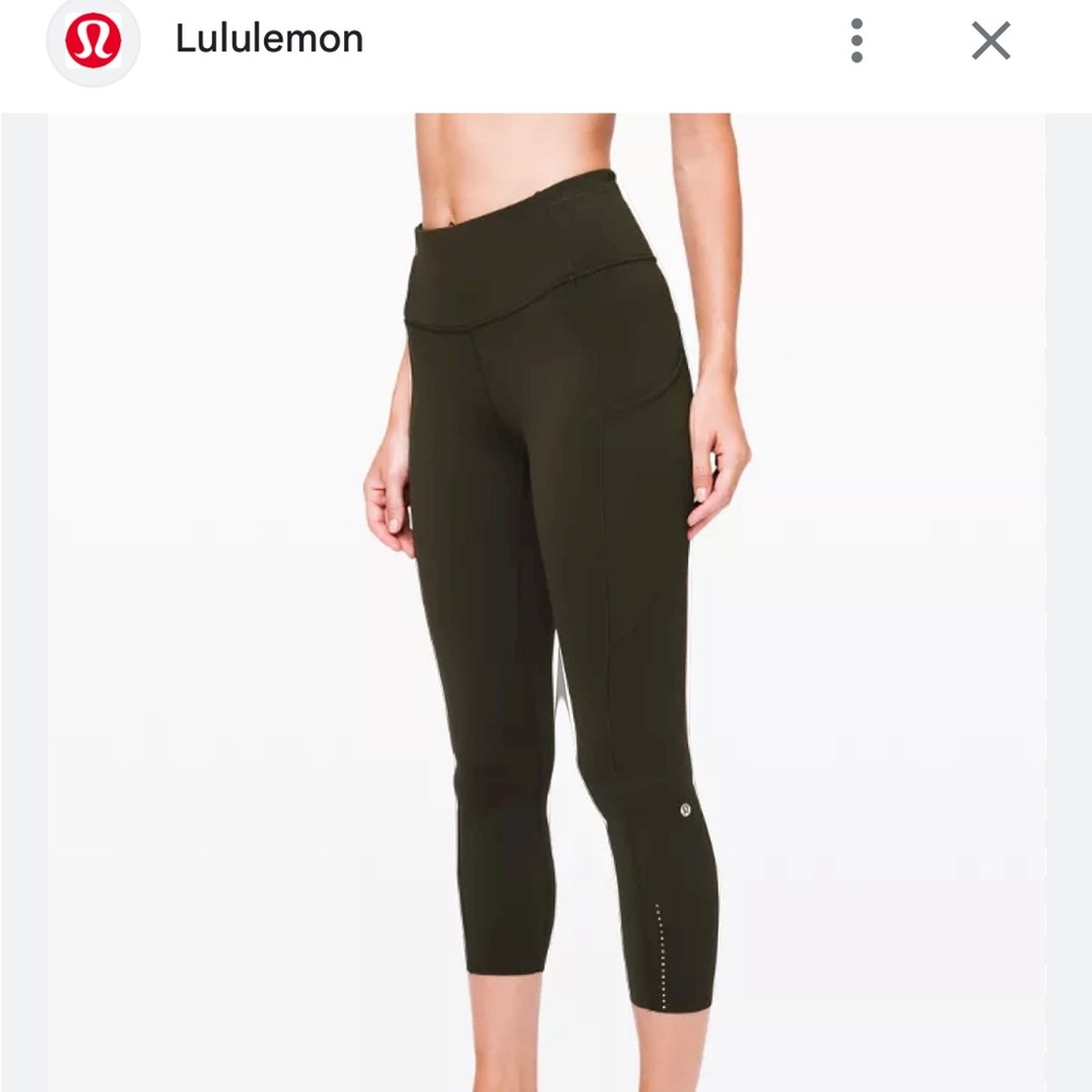 Lululemon Fast and free reflective leggings